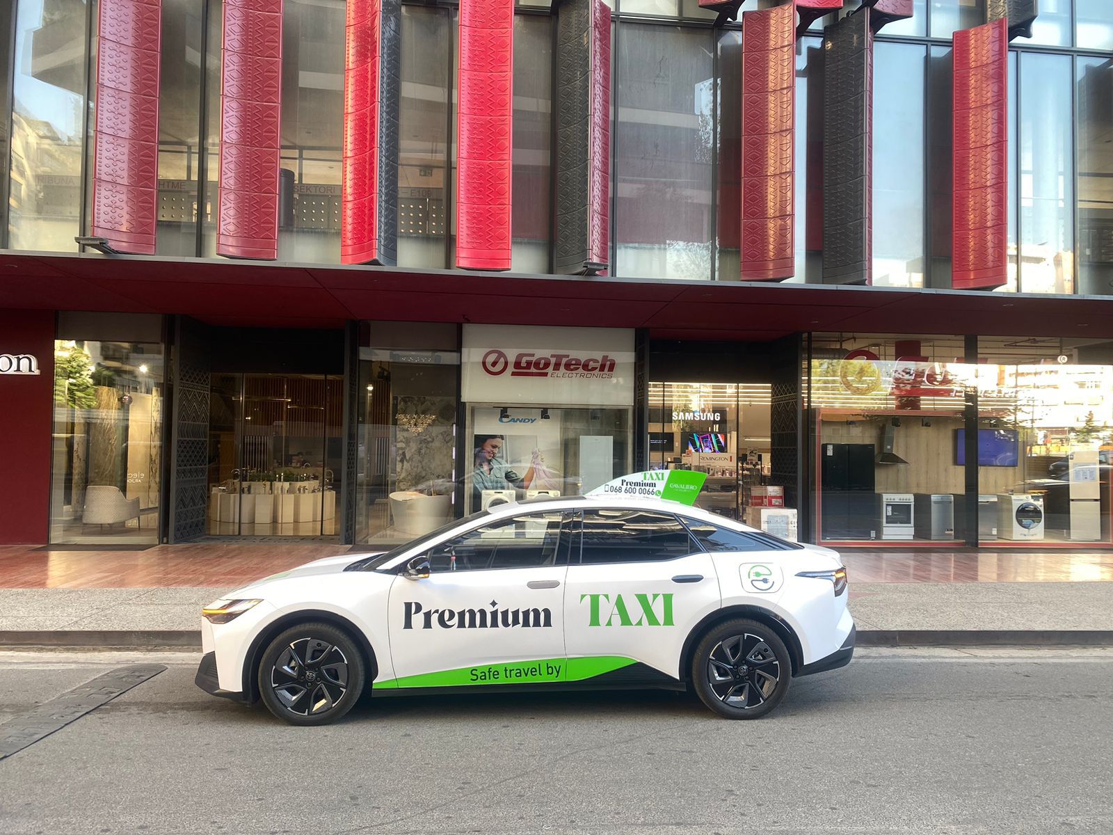 Premium Taxi electric car in Tirana